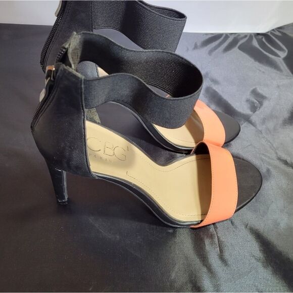 BCBG PARIS ANKLE STRAP OPEN TOES HIGH HEEL STILETTOS PUMP SANDAL - Picture 7 of 15